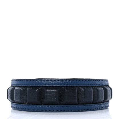 Fendi Cuoio Romano Bi-Color Studded Strap You Blue Marine Black 2 of 4