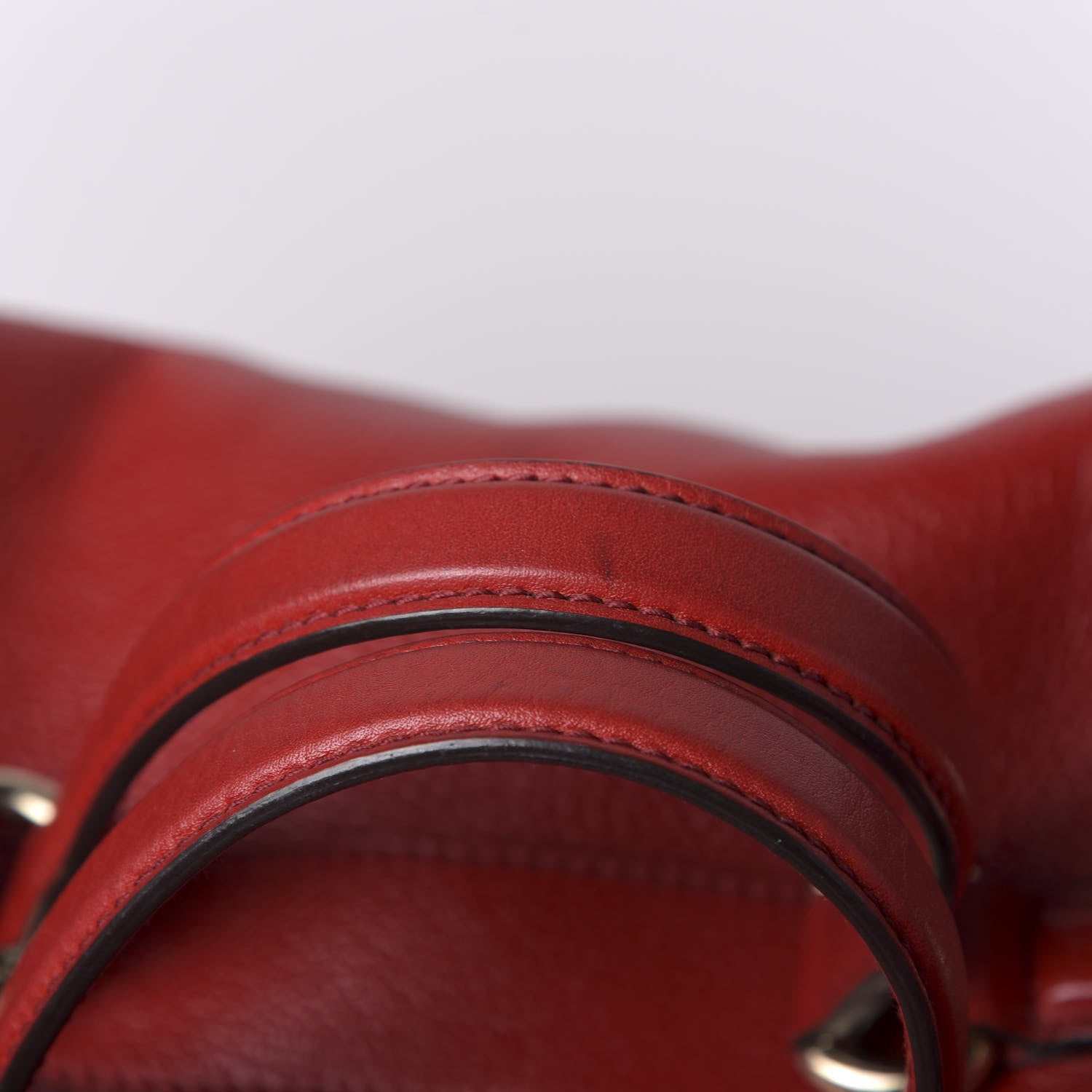 Gucci Pebbled Calfskin Medium Soho Boston Red 9 of 13