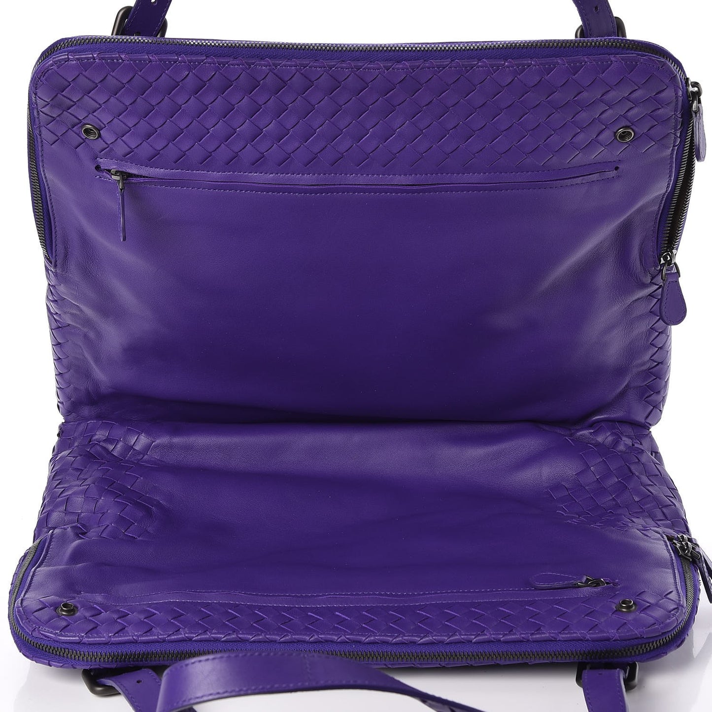 Nappa Intrecciato Double Compartment Tote Anemone