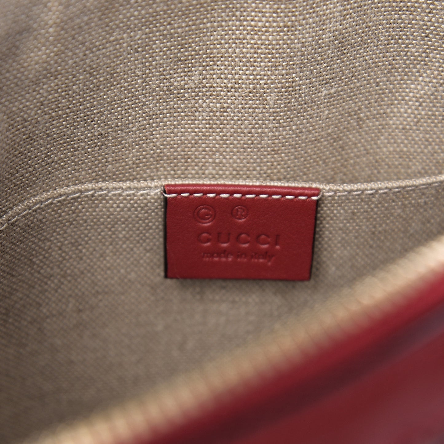 Soft Microguccissima Mini Dome Bag Rosso