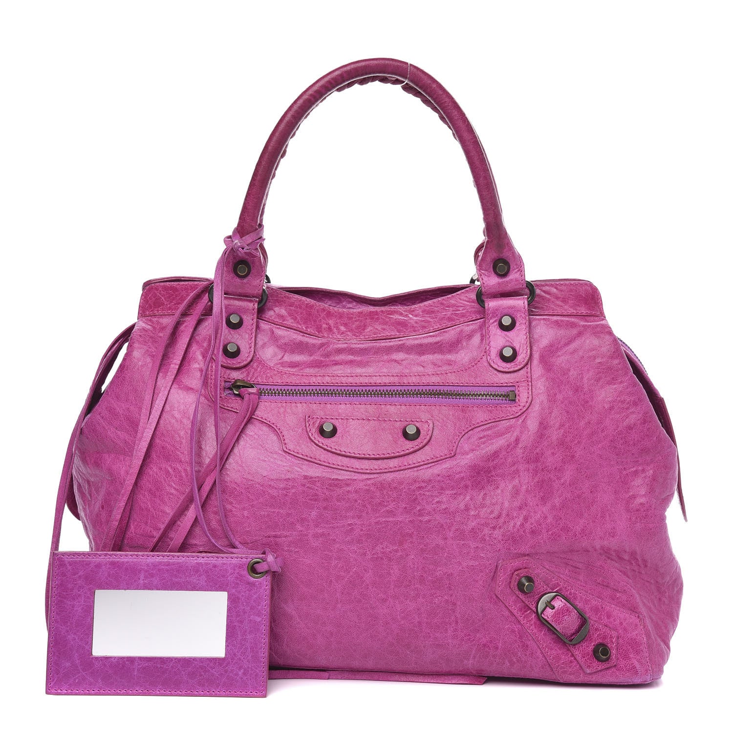 Balenciaga Agneau Classic Hardware Step Magenta 1 of 16