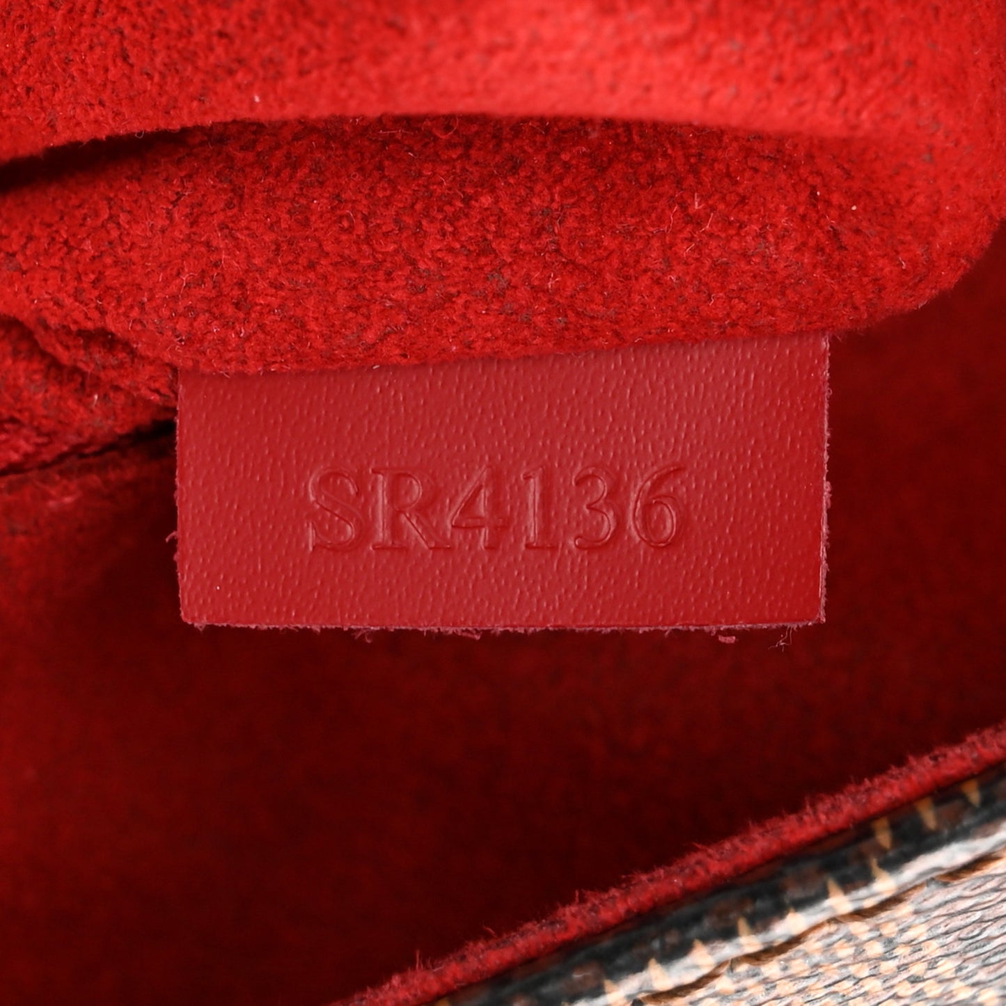 Damier Ebene Caissa Hobo Cherry