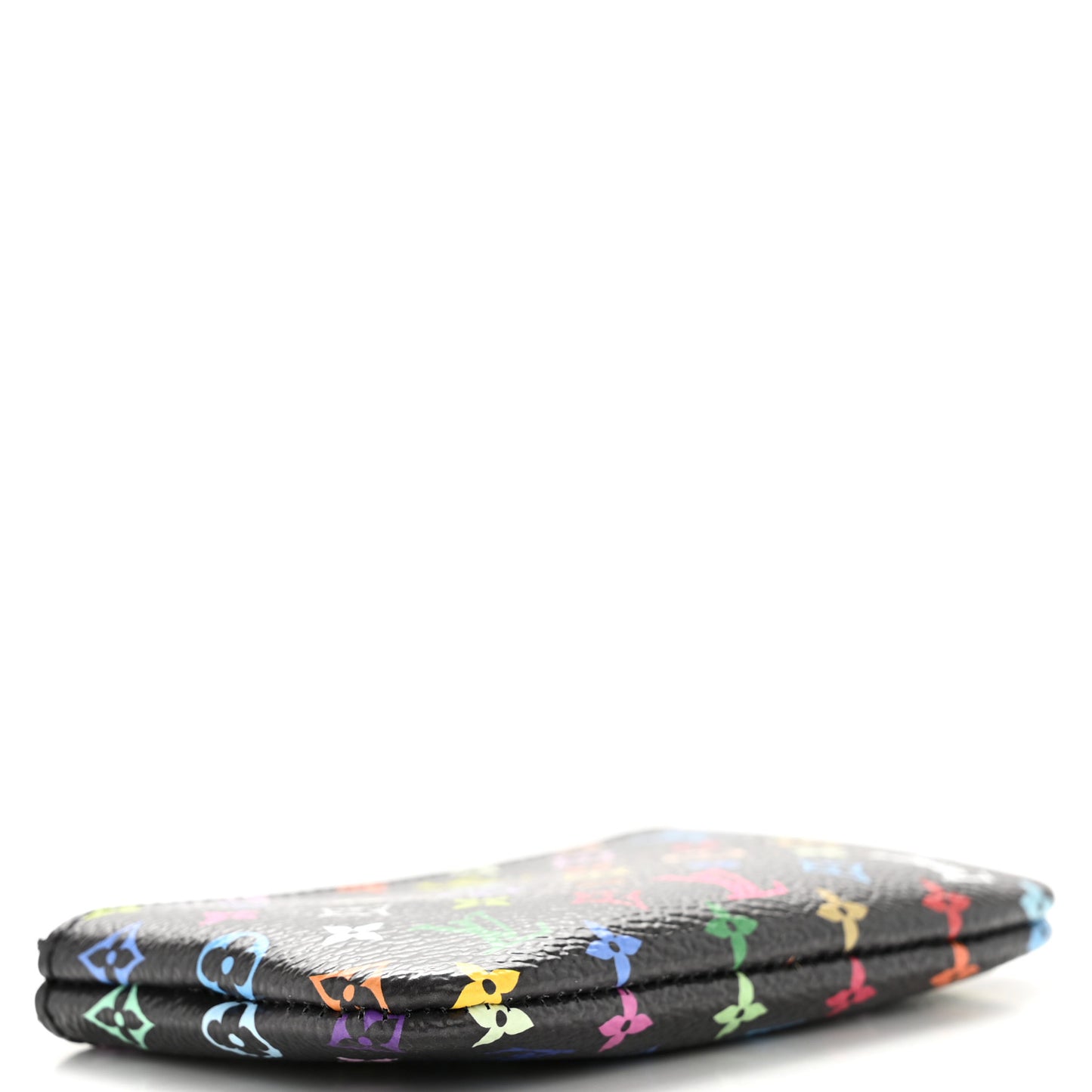LV X TM Monogram Multicolor Key Pouch Black