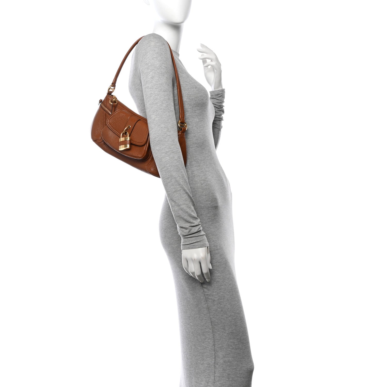 Chloe Grained Calfskin The 99 Shoulder Bag Clay Brown 2 of 11