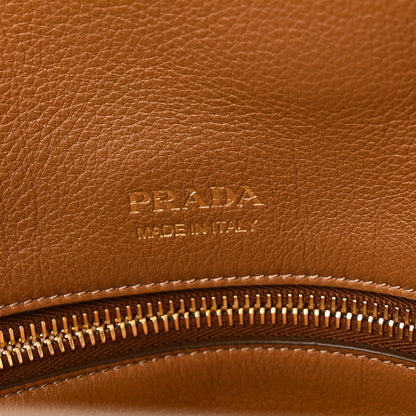 Prada Soft Grain Calfskin Shopping Tote Caramel 6 of 9