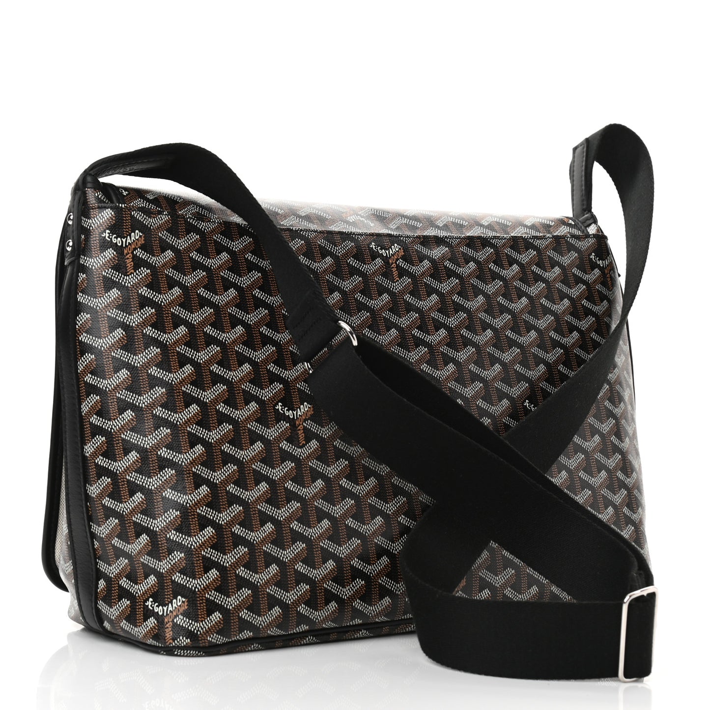 Goyardine Capetien Messenger Bag Black
