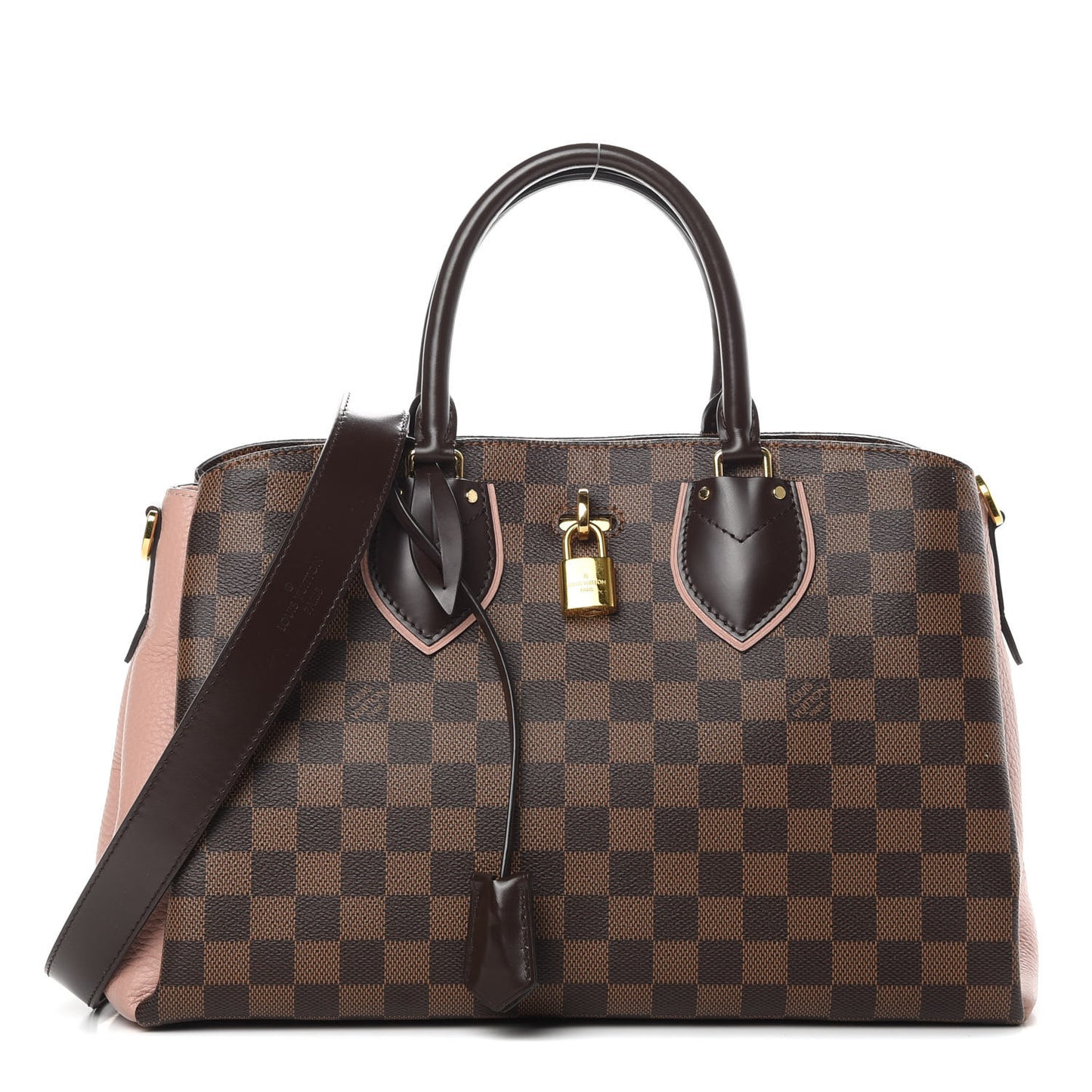 Cuir Taurillon Damier Ebene Normandy Magnolia