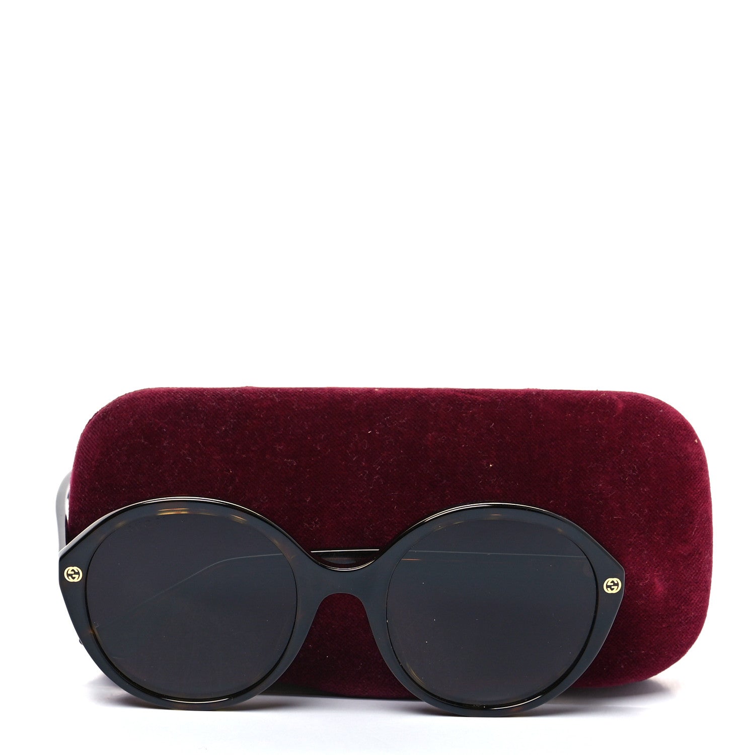 Gucci Acetate Round Sunglasses GG0023S Tortoise 7 of 7