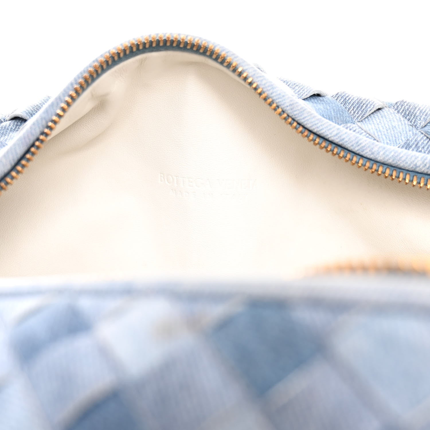 Bottega Veneta Nappa Denim Effect Intrecciato Teen Jodie Hobo Denim 6 of 9