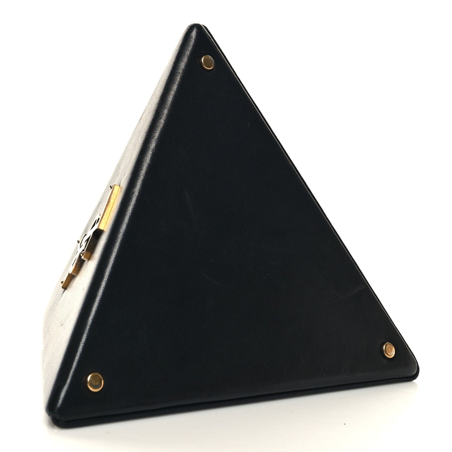 Lambskin Pyramid Clutch Black
