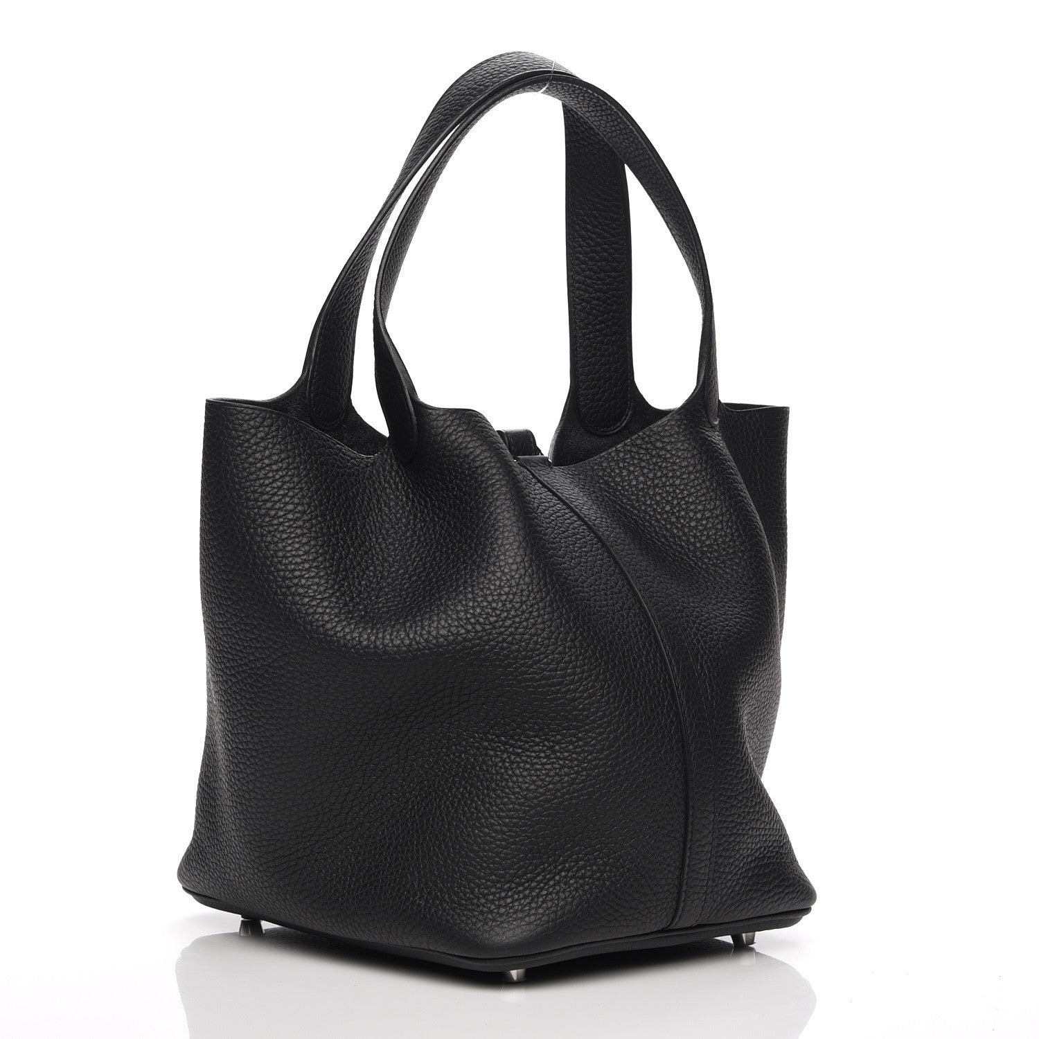 Hermes Taurillon Clemence Picotin Lock 22 MM Black 3 of 7