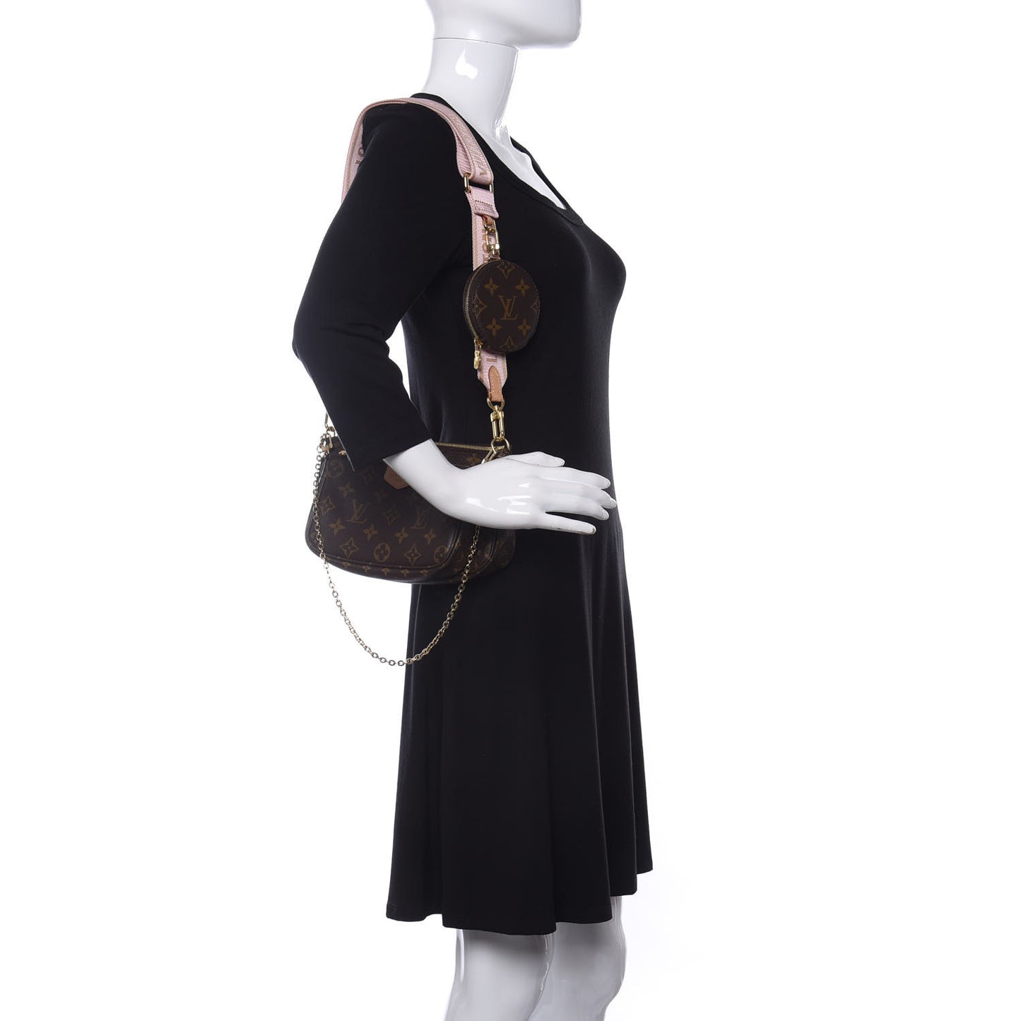 Monogram Multi Pochette Accessories Rose Clair