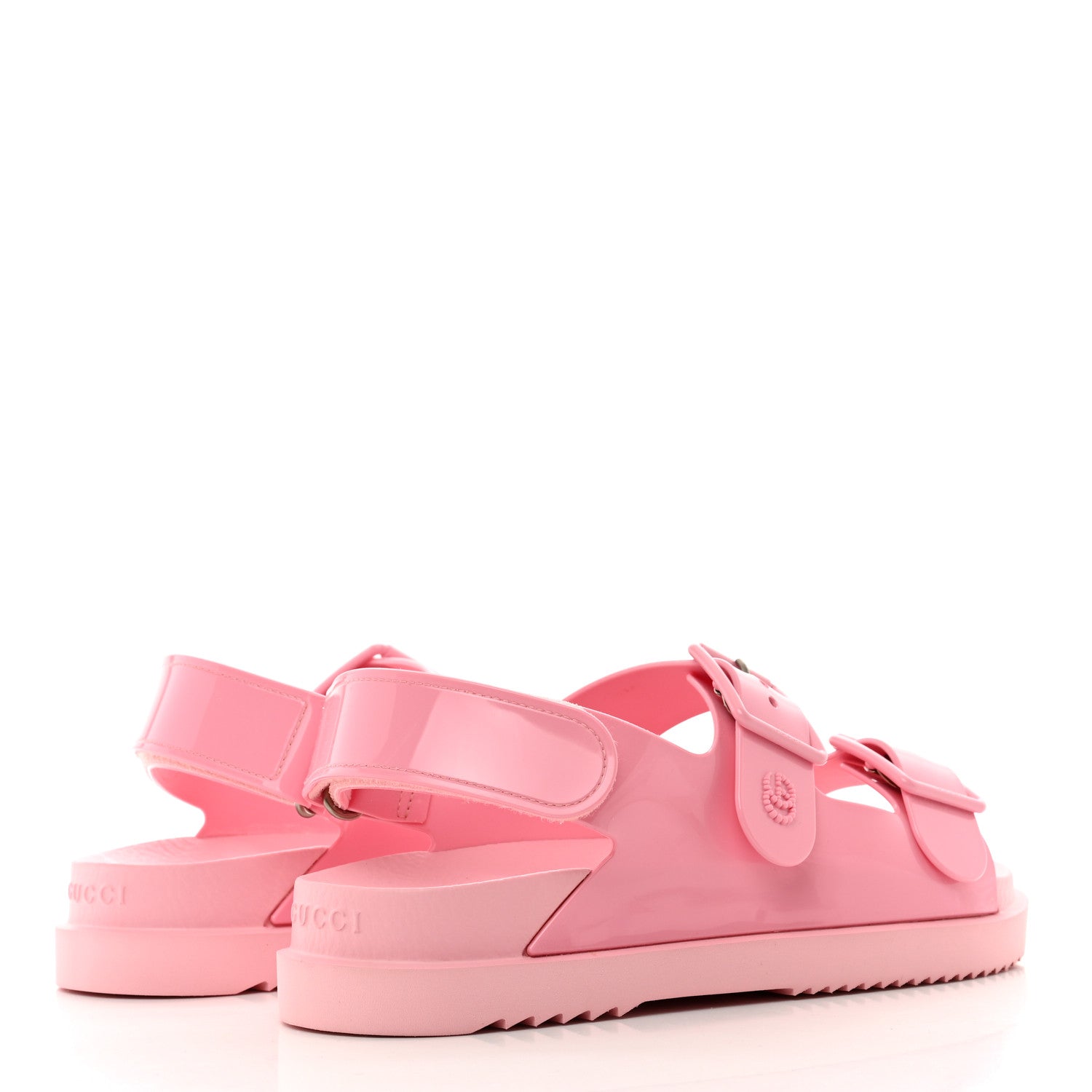 Gucci Rubber Mini Double G Womens Isla Dad Sandals 38 Wild Rose 4 of 8