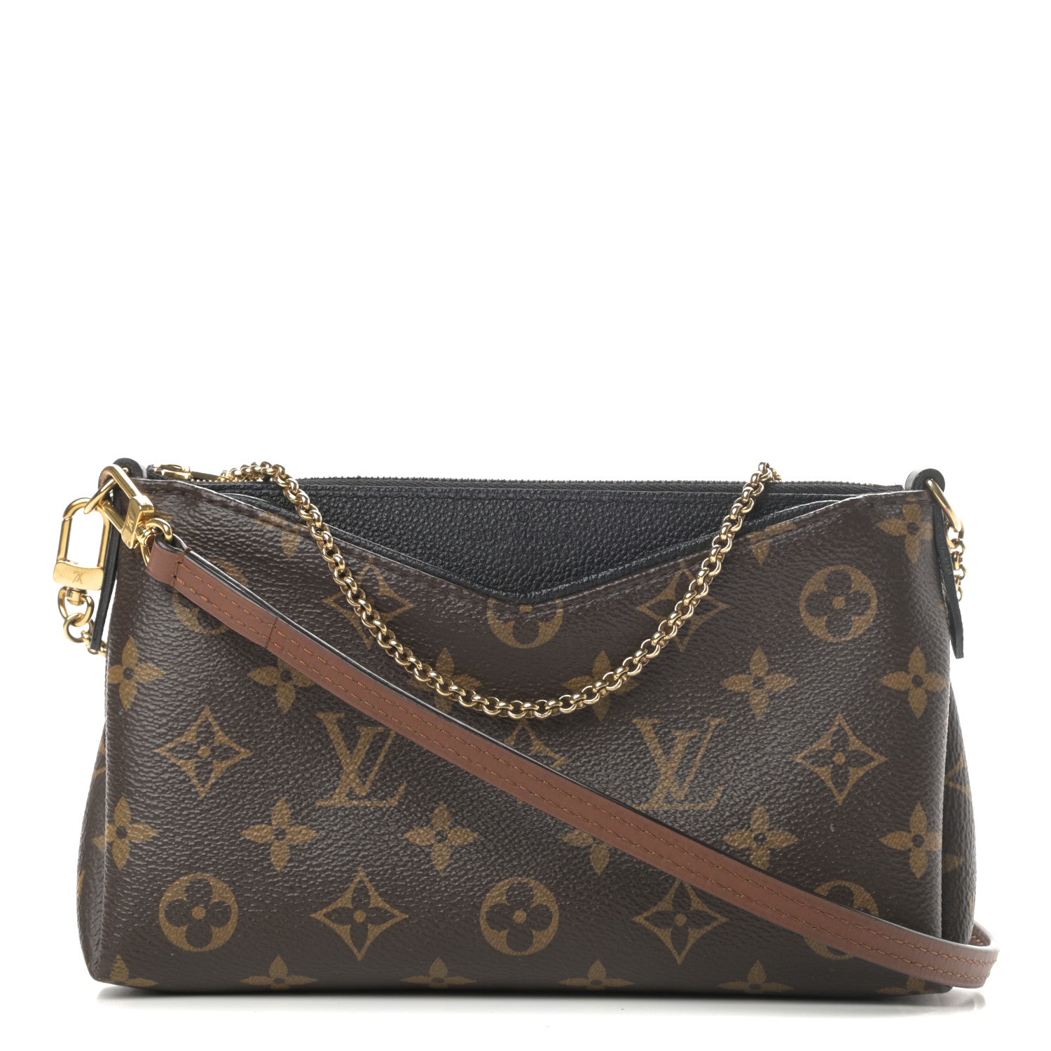Louis Vuitton Monogram Pallas Clutch Black 1 of 11