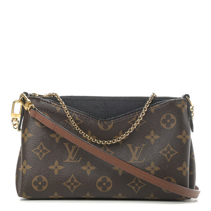 Louis Vuitton Monogram Pallas Clutch Black 1 of 11