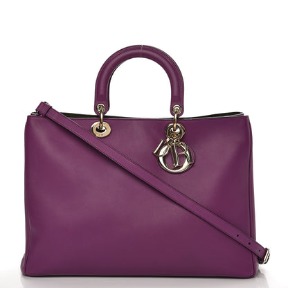 Christian Dior Calfskin Large Diorissimo Bag Purple 1 of 19