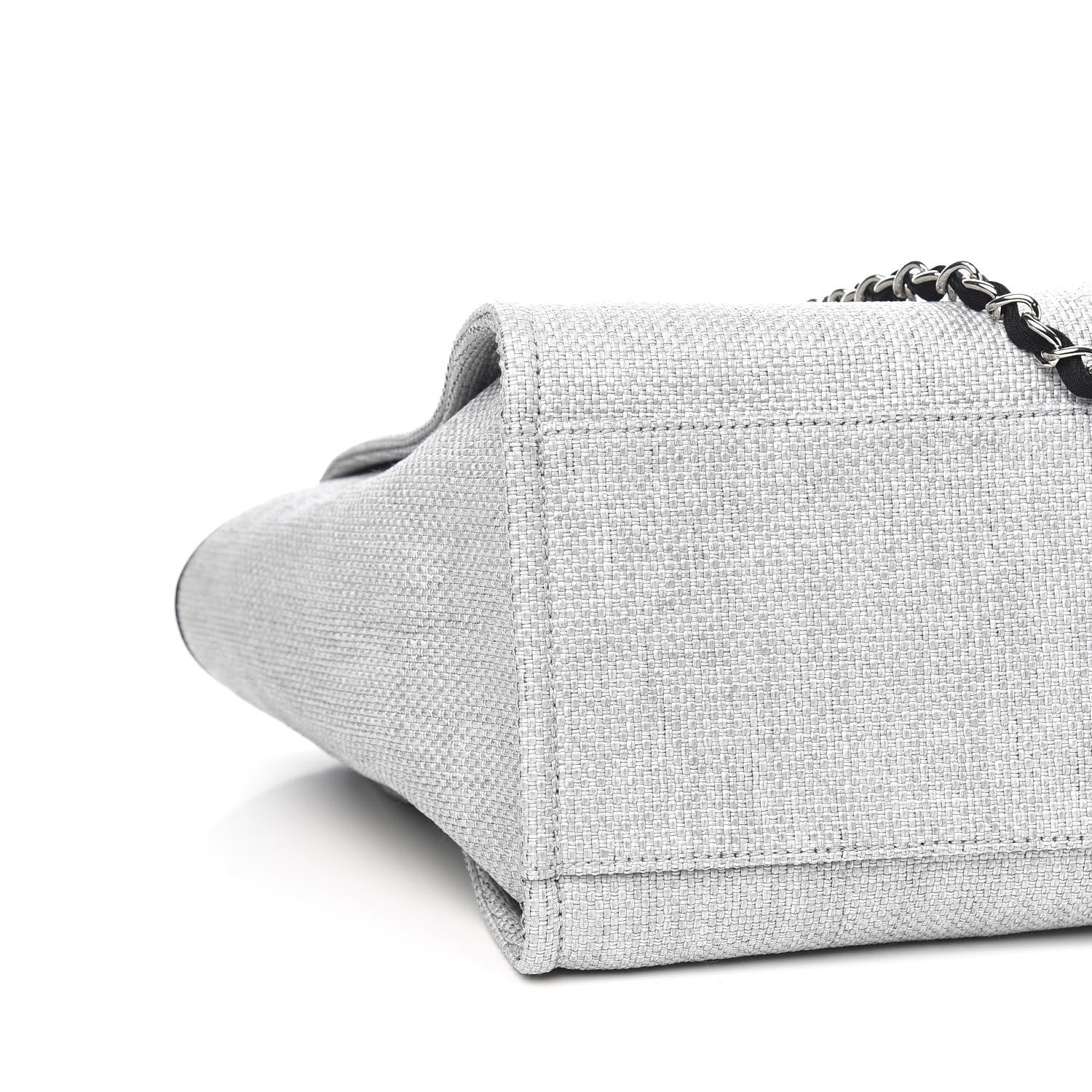 Chanel Canvas Medium Deauville Tote Grey 7 of 9