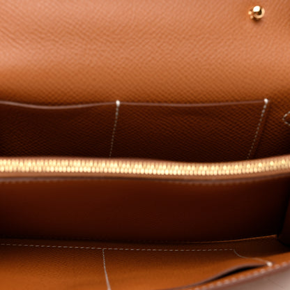 Hermes Epsom Kelly Wallet To Go Gold 5 of 7