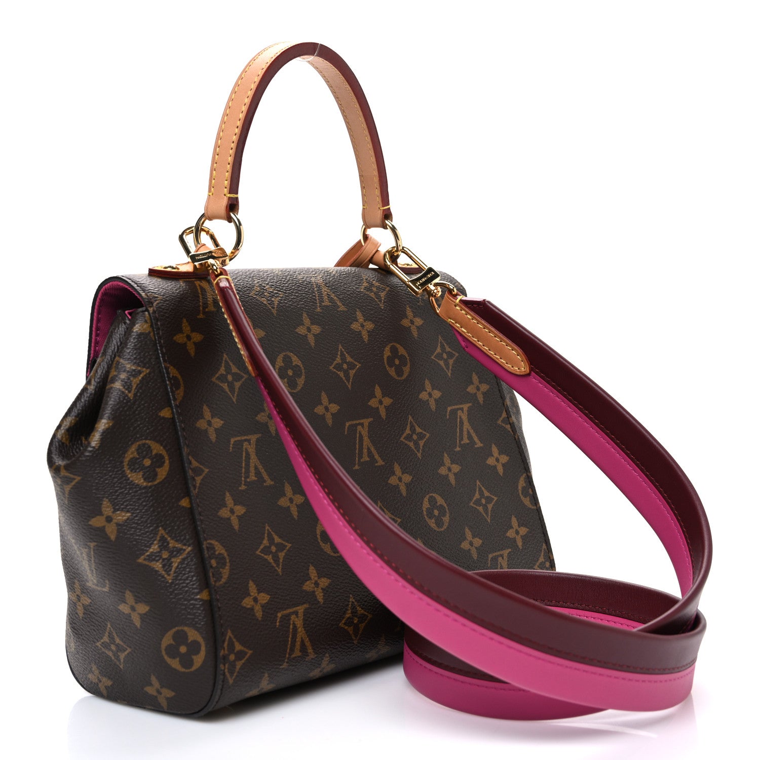 Louis Vuitton Monogram Cluny BB Bordeaux Fuchsia 3 of 10