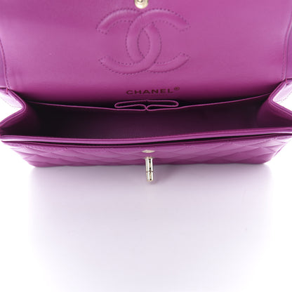 Chanel Lambskin Quilted Small Double Flap Purple 5 of 23