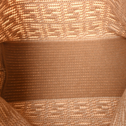 Fendi Cashmere Knit FF Large Shopper Tote Cammello 5 of 9