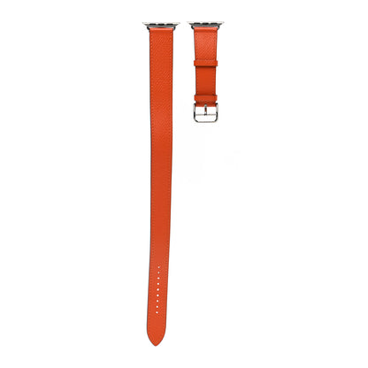 Hermes Epsom 40mm Apple Watch Double Tour Band Orange 1 of 5