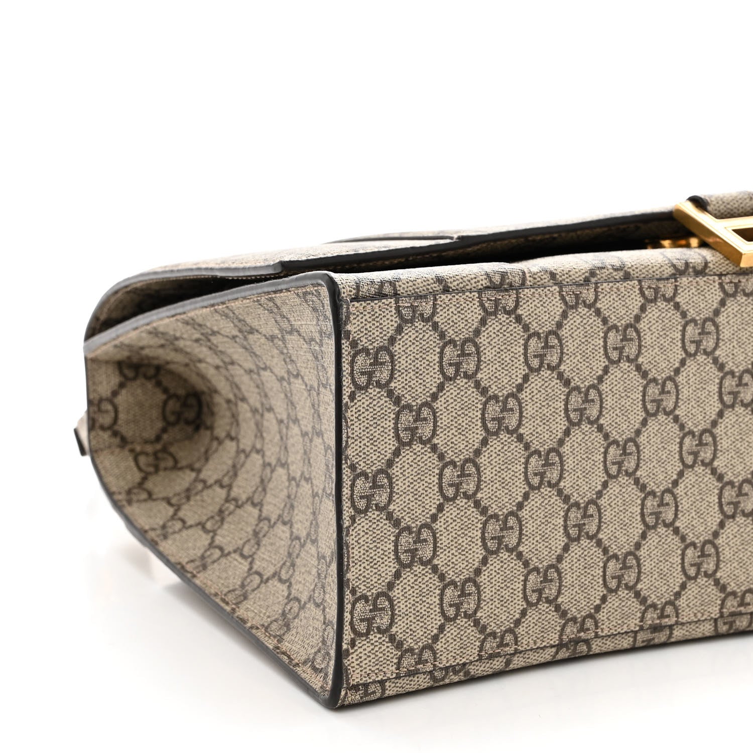 Balenciaga X GUCCI GG Supreme Monogram Medium Hourglass Top Handle Bag Beige Ebony 8 of 9