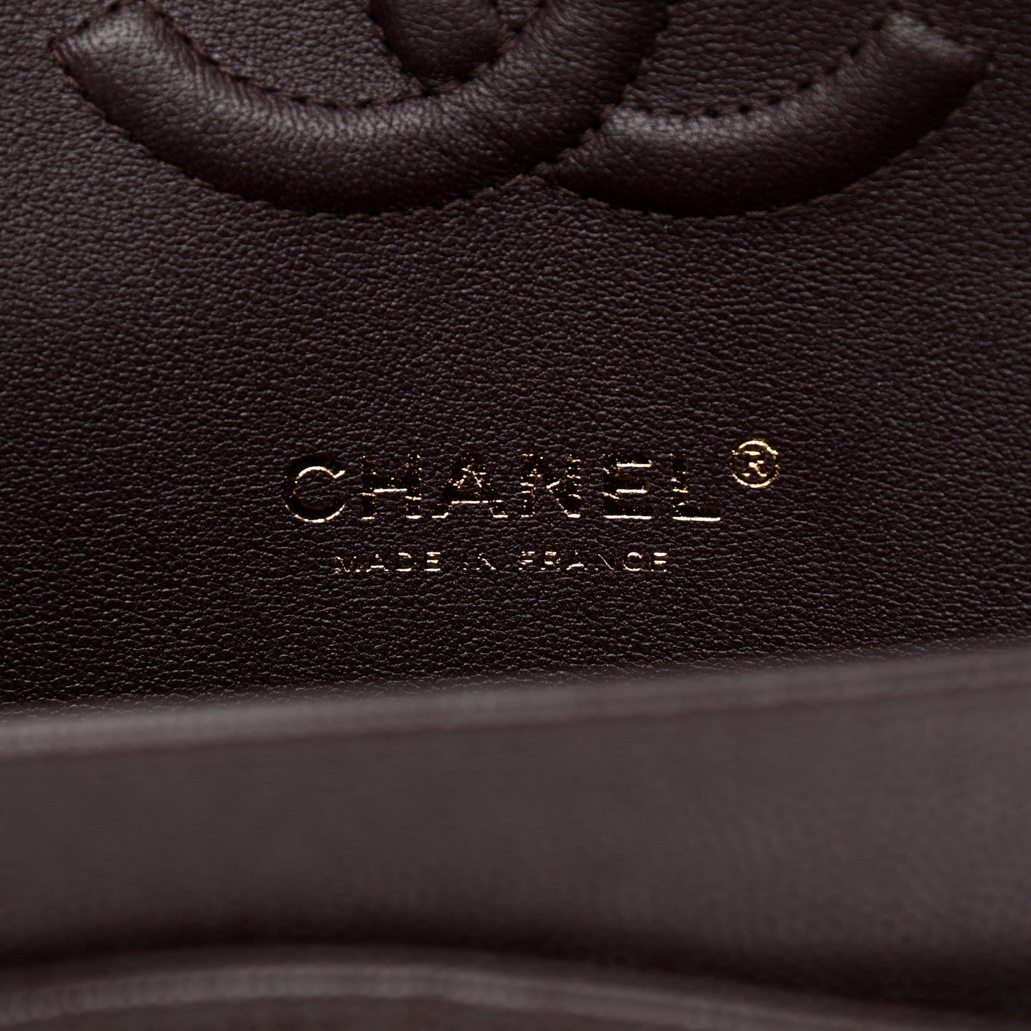 Chanel Caviar Quilted Medium Double Flap Dark Brown 5 of 9