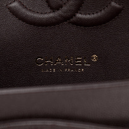 Chanel Caviar Quilted Medium Double Flap Dark Brown 5 of 9