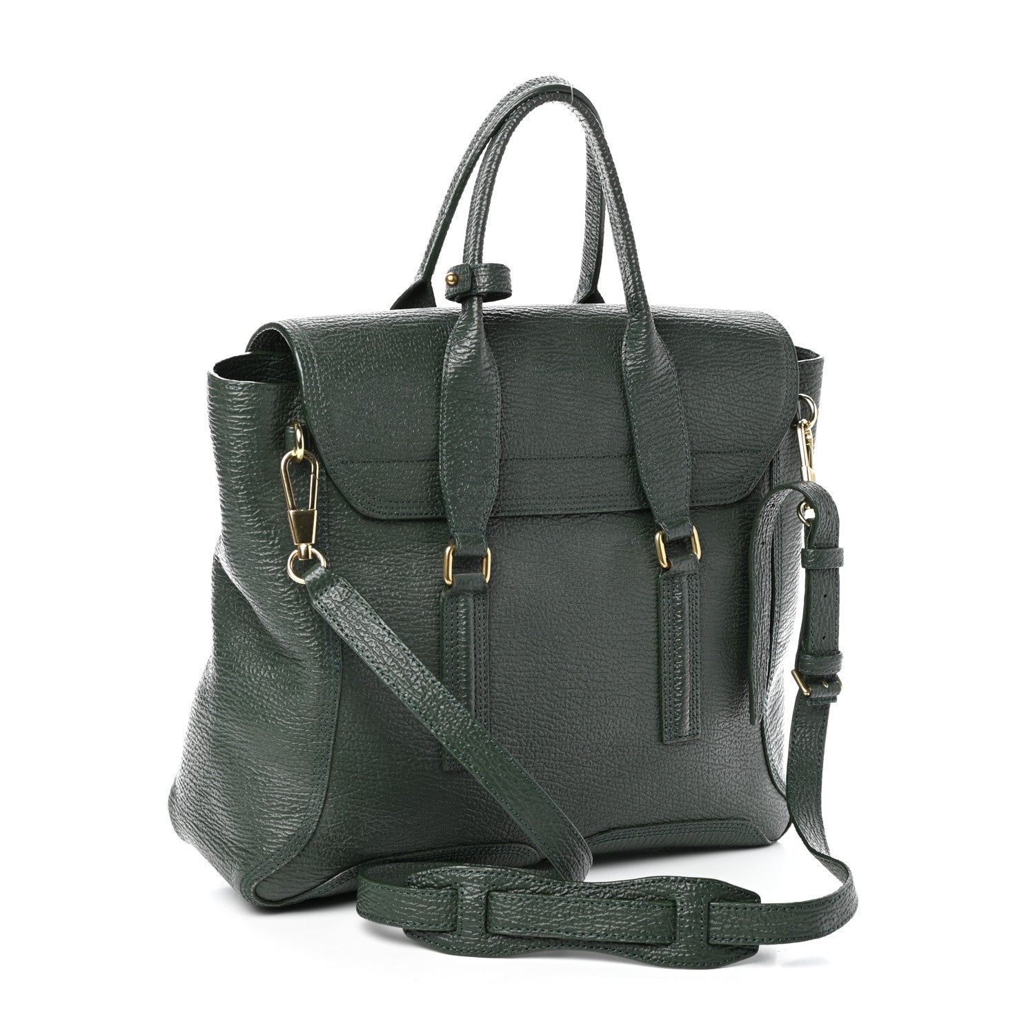 3.1 Phillip Lim Textured Calfskin Large Pashli Satchel Jade 3 of 9