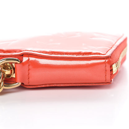 Louis Vuitton Vernis Heart Coin Purse Orange Sunset 7 of 8