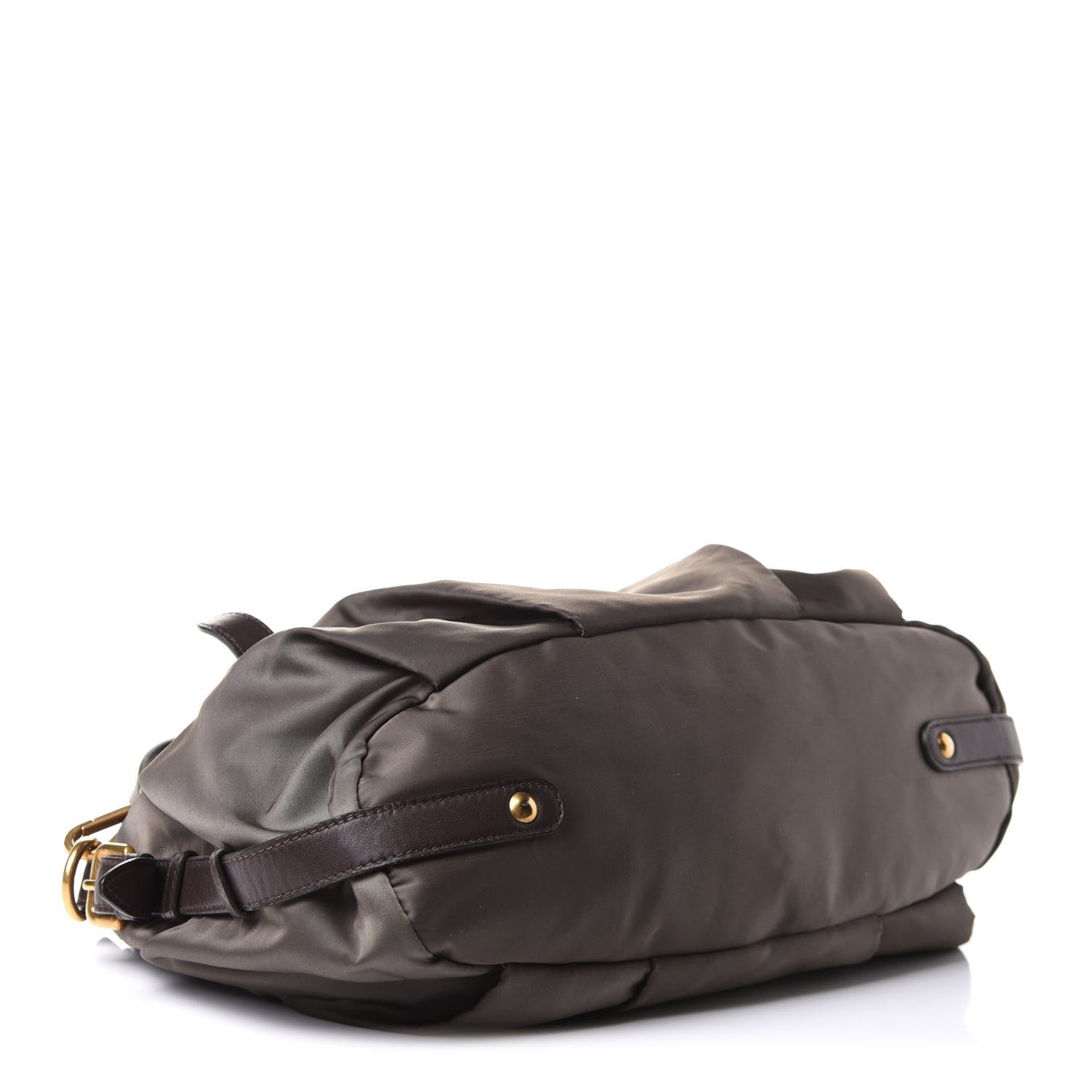 Prada Tessuto Nylon Jacquard Logo Tote Fumo 3 of 10