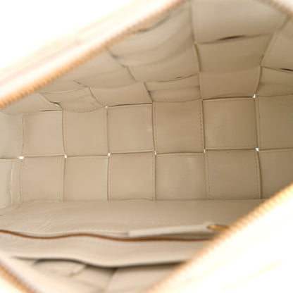 Bottega Veneta Calfskin Intreccio Plisse Camera Bag White 5 of 11