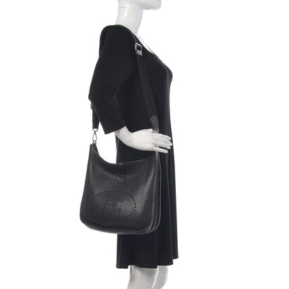 Hermes Taurillon Clemence Evelyne III PM Black 2 of 9