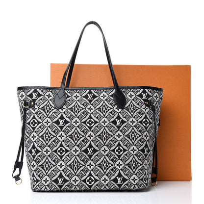 Louis Vuitton Jacquard Since 1854 Neverfull MM Grey 11 of 11
