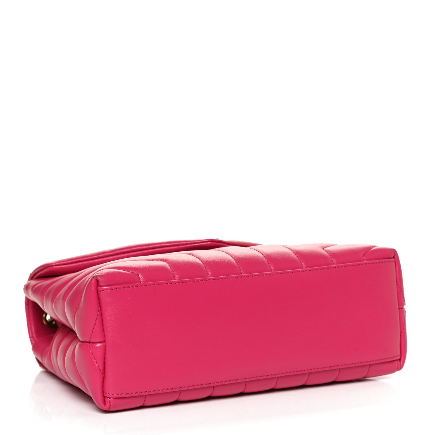 Calfskin Y Quilted Monogram Small Loulou Chain Satchel Fresh Fuchsia