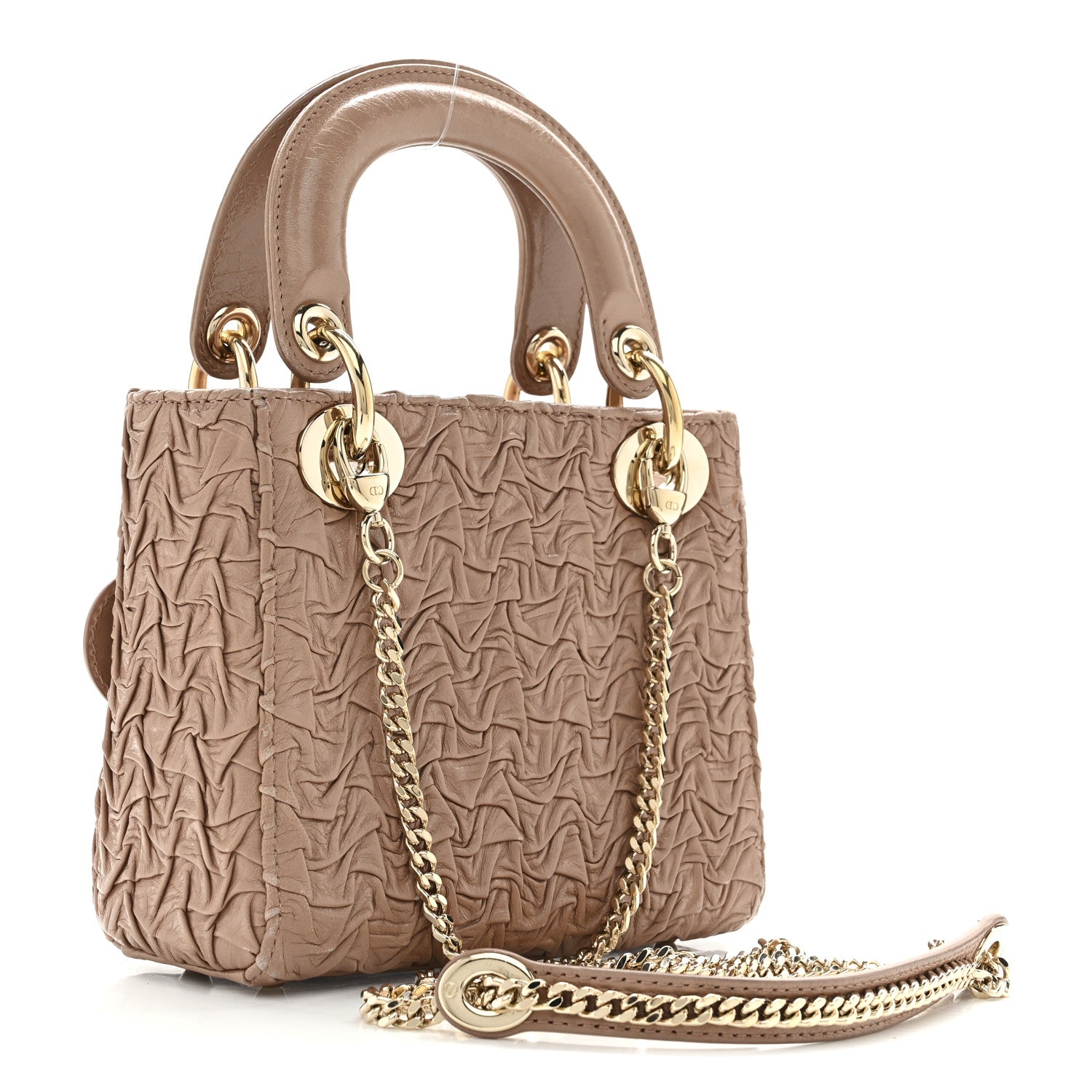 Christian Dior Lambskin Gathered Mini Lady Dior Fard 3 of 10