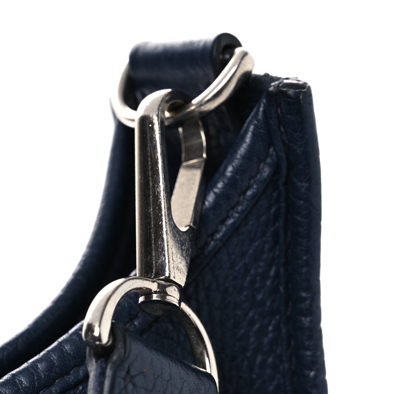 Hermes Taurillon Clemence Evelyne III PM Bleu Nuit 12 of 13
