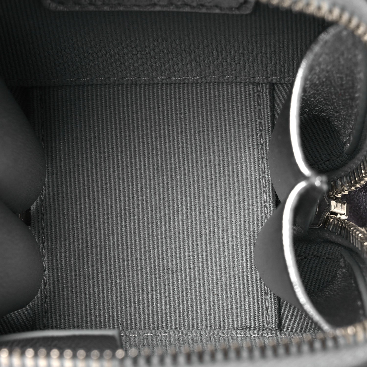 Chanel Gradient Metallic Lambskin Quilted Coco Punk Cube Clutch With Chain Silver Black 5 of 12