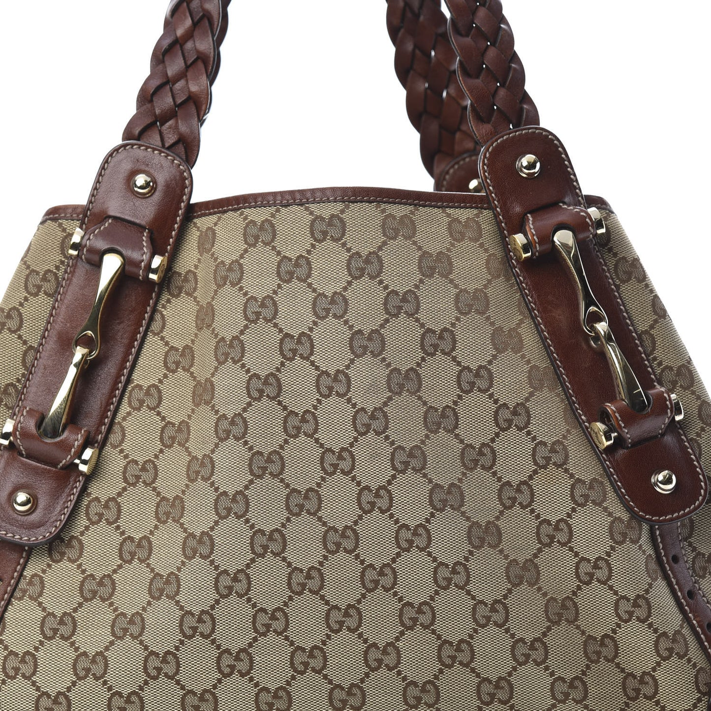 Monogram Medium Pelham Shoulder Bag Brown
