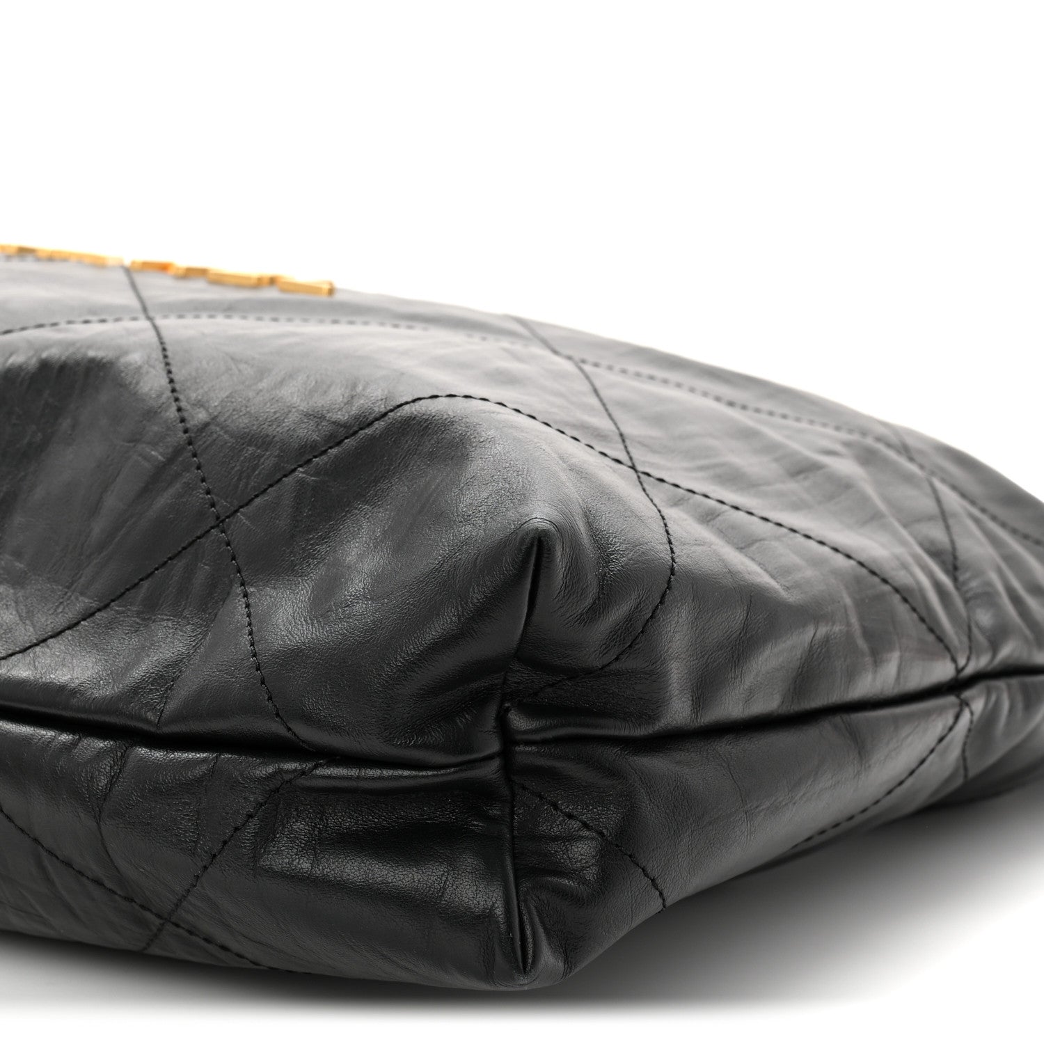 Chanel Crumpled Calfskin Quilted Chanel 22 Black 11 of 11