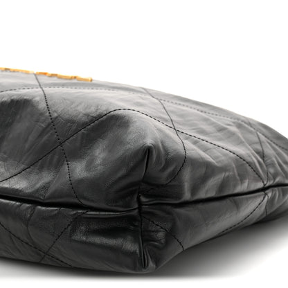 Chanel Crumpled Calfskin Quilted Chanel 22 Black 11 of 11