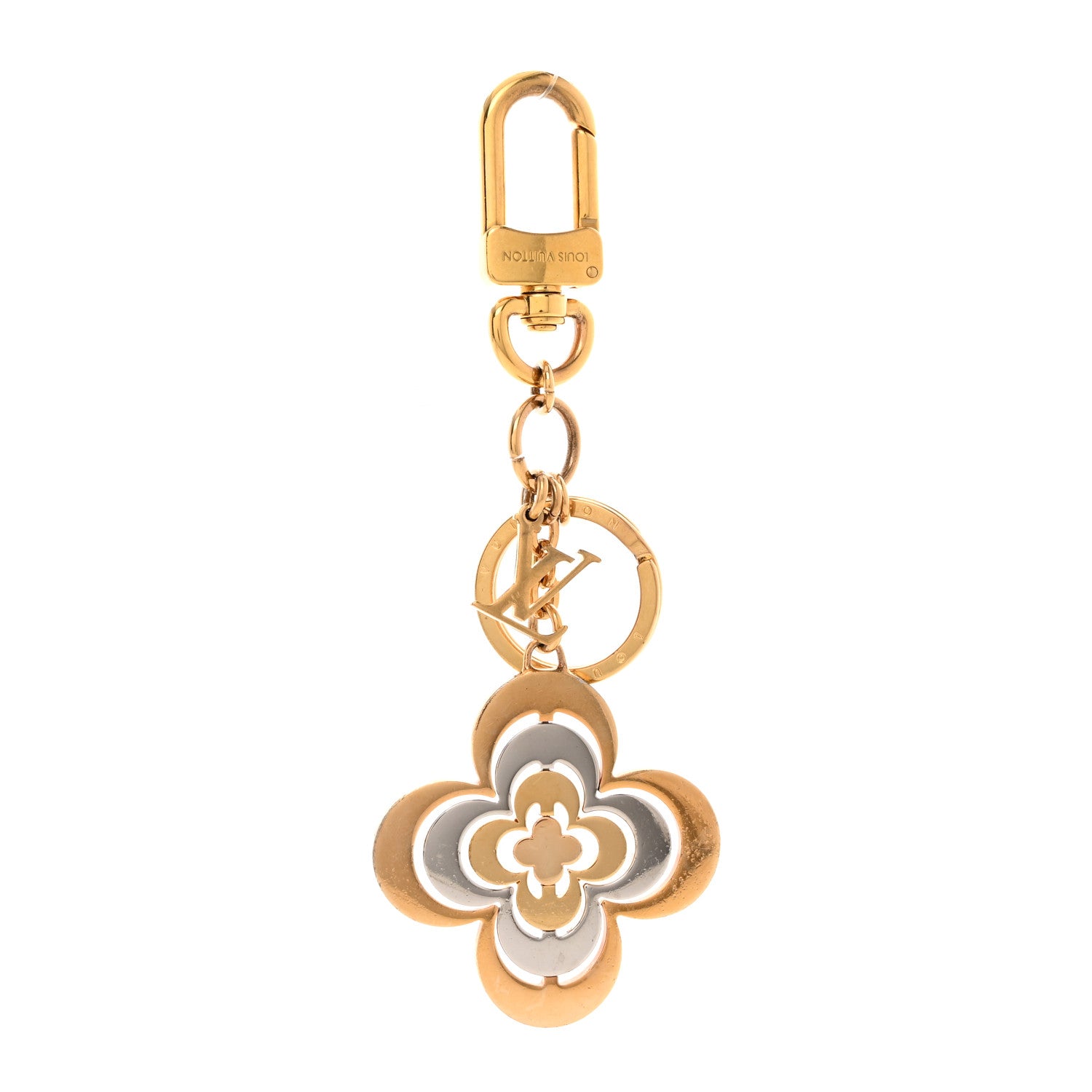 Louis Vuitton Bag Charm Key Holder Gold 1 of 4