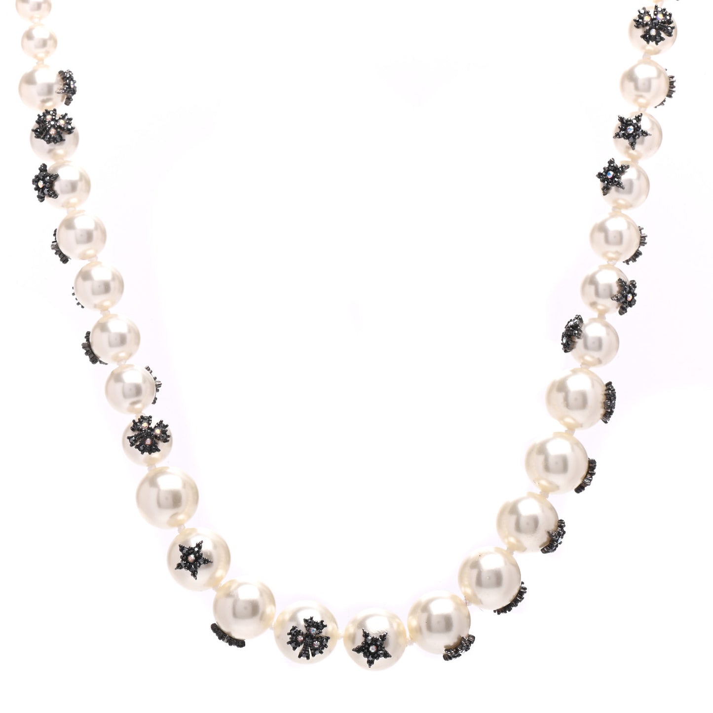 Pearl Crystal Star Mise En Dior Tribal Necklace