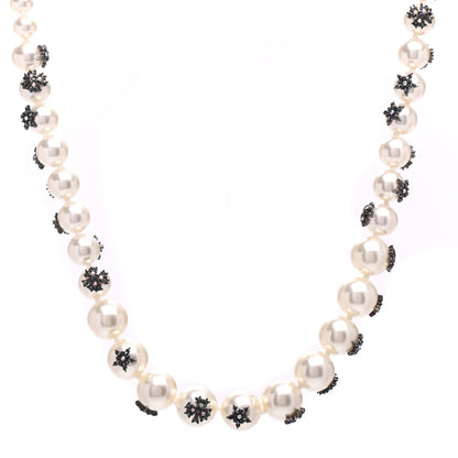 Christian Dior Pearl Crystal Star Mise En Dior Tribal Necklace 1 of 5