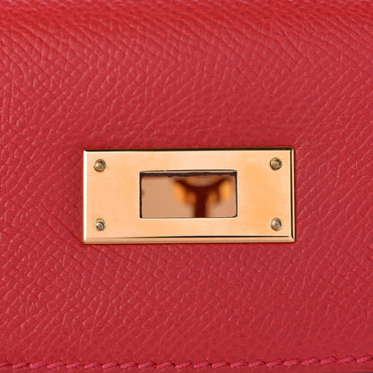 Hermes Epsom Kelly Sellier 28 Rouge Casaque 23 of 41