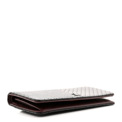 Chanel Caviar Chevron Quilted Yen Wallet Black 4 of 11