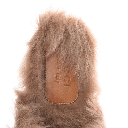 Gucci Calfskin Fur Mens Princetown Slippers 7.5 Black 9 of 14