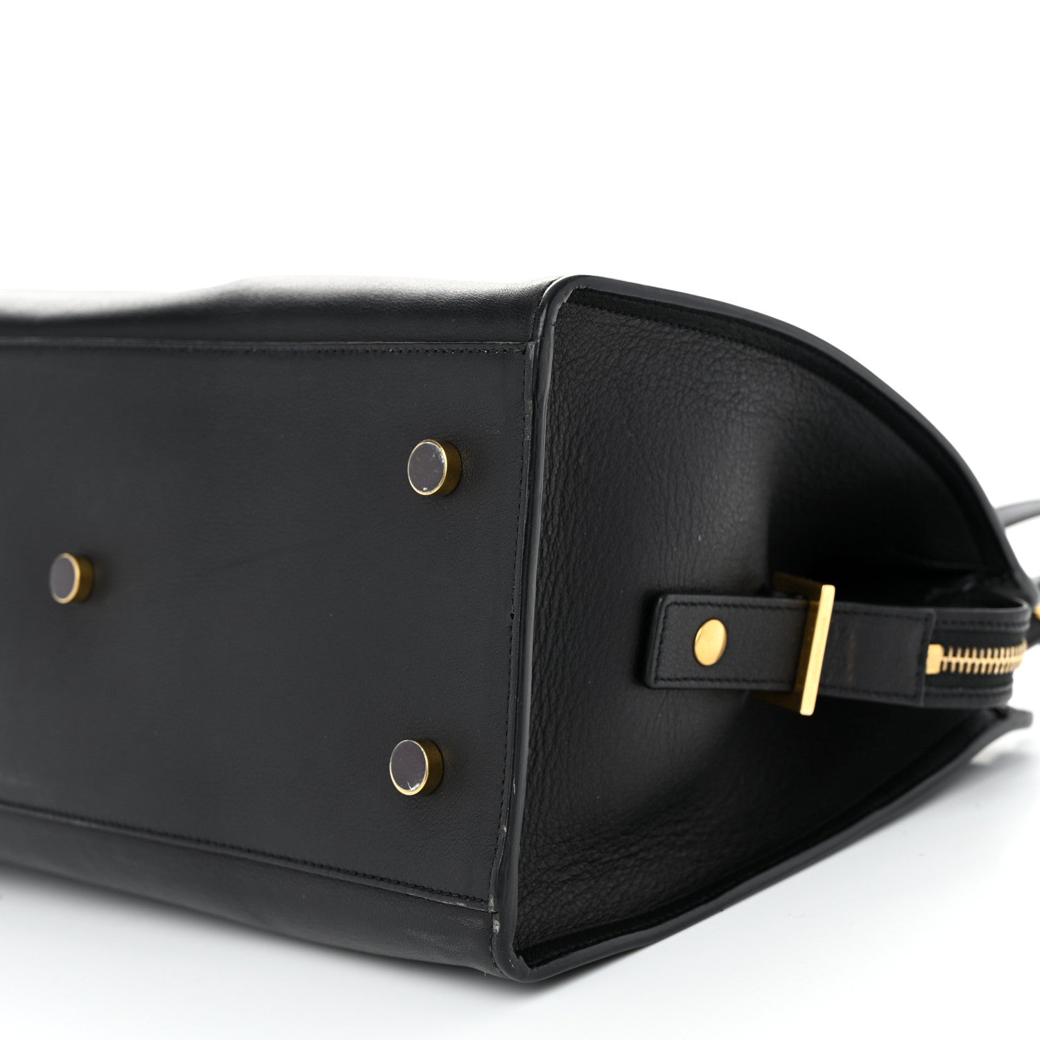 Saint Laurent Smooth Calfskin Small Monogram Cabas Black 10 of 12