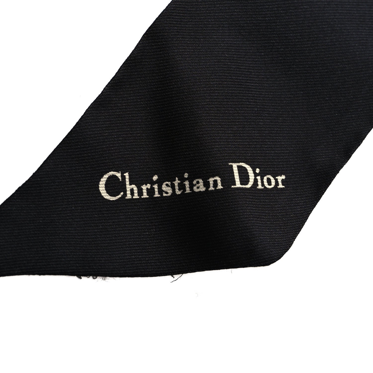 Christian Dior Silk 30 Montaigne Mitzah Scarf Black White 3 of 3